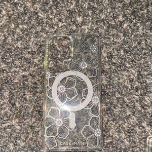 Case-Mate Clear Floral Phone Case s25 ultra